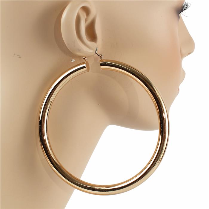 100 MM Thick Hoop Earring