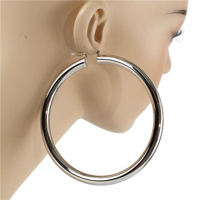 100 MM Thick Hoop Earring