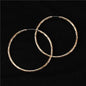 60 MM Endless Diamond Cut Hoop Earring