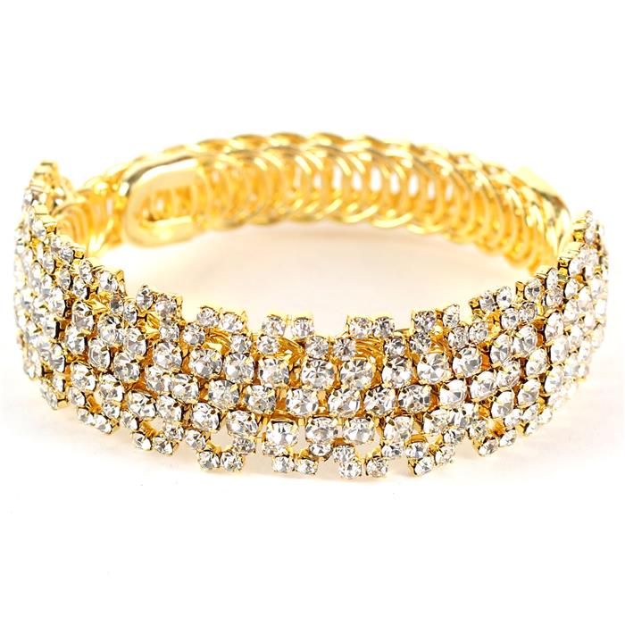 Rhinestone Cuff Bangle