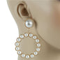 Pearl Metal Dangling Earring