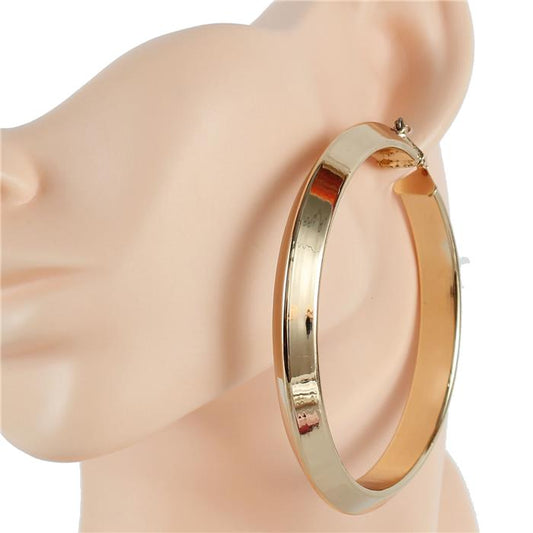 80mm Metal Vetage Hoop Earring