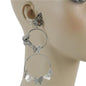 Metal Long Butterfly Earring