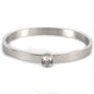 Stainless Steel Stone Bangle