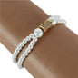 Pearls CZ Charm Bracelet