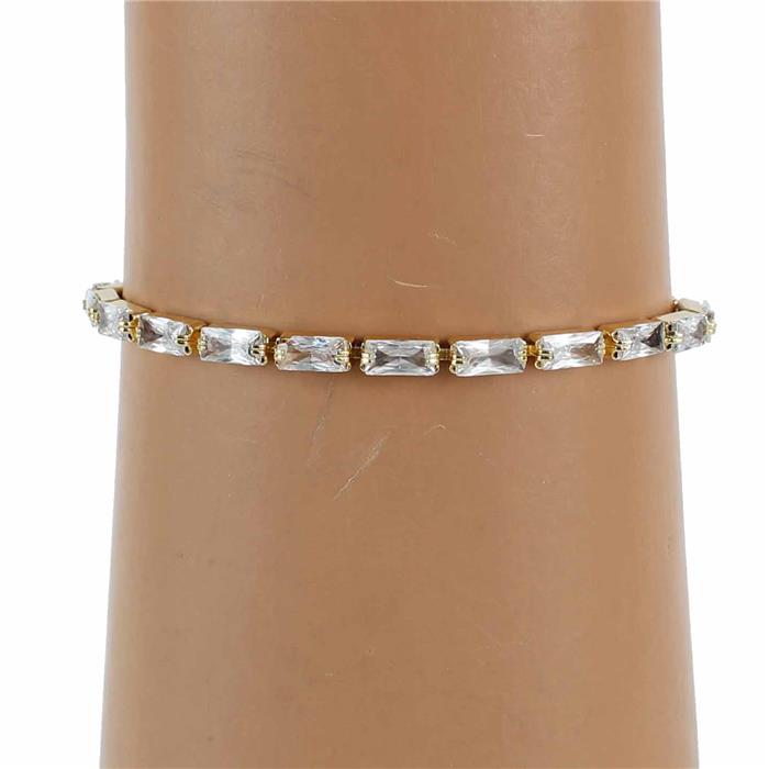 CZ Rectangle Slide Bracelet