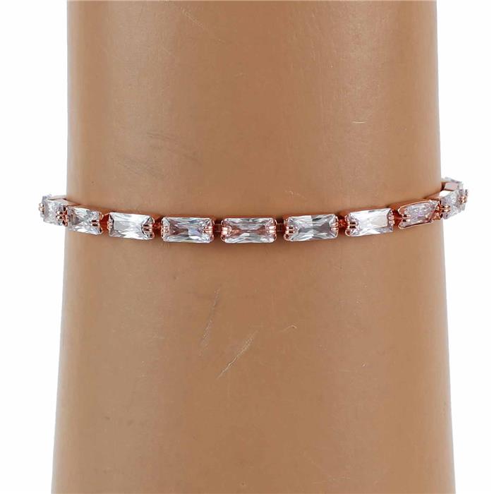 CZ Rectangle Slide Bracelet