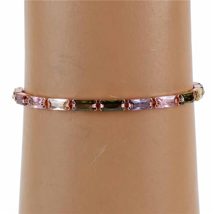 CZ Rectangle Slide Bracelet