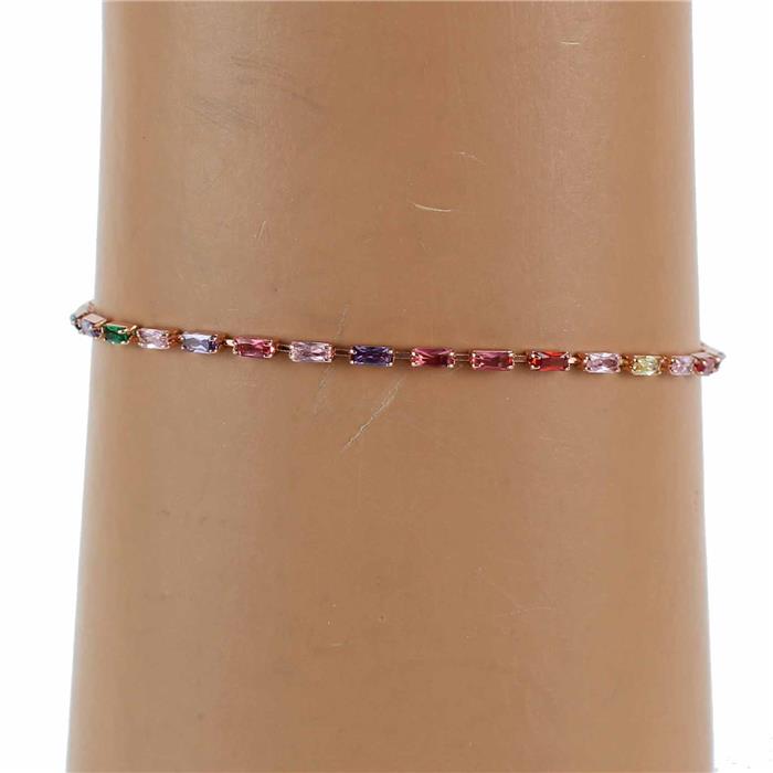 Cubic Zirconia Rectangle Slide Bracelet