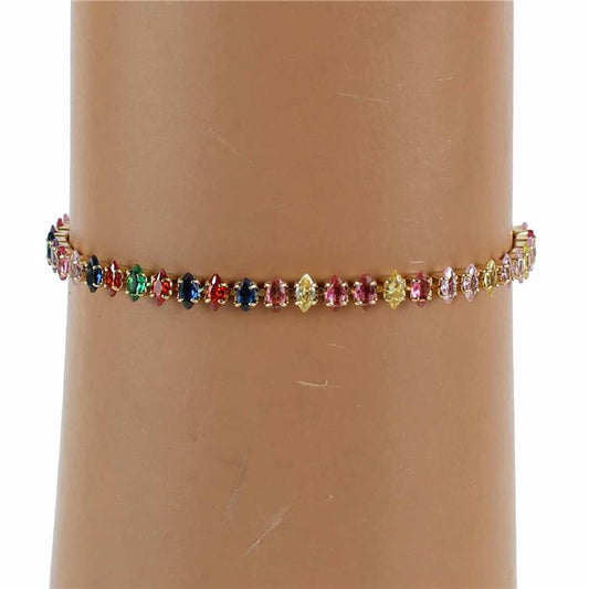 Cubic Zirconia Oval Slide Bracelet