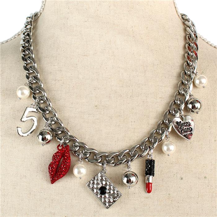 Made In Korea Charms Lips Necklace