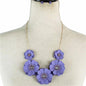 Fashion Metal Flower Necklace Set