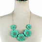 Fashion Metal Flower Necklace Set