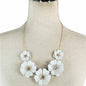 Fashion Metal Flower Necklace Set