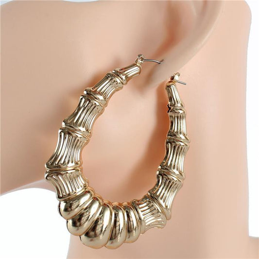 Metal Tear Hoop Earring