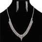 Rhinestones Casting Necklace Set