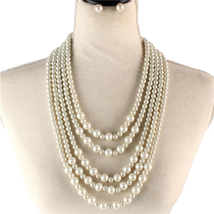 Pearl Necklace Set