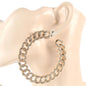 80mm Hoop Chain Earring