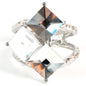 Meatl Crystal Cuff Bangle