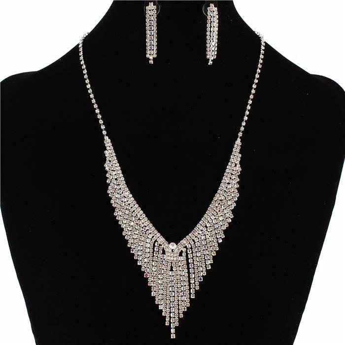 Rhinestones Necklace Set