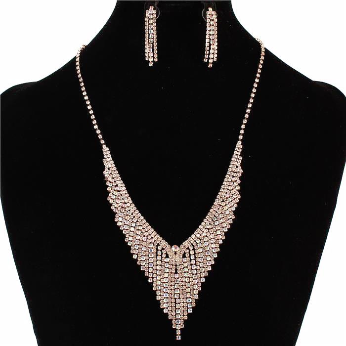 Rhinestones Necklace Set