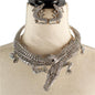 Crystal Alligator Choker Necklace Set