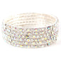 Rhinestones Basic Five Lines Bangle