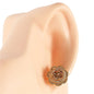 Cubic Zirconia Flower Stud Earring