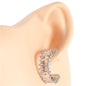 Cubic Zirconia Hoop Earring