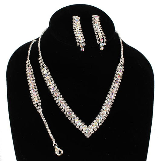 Rhinestones 3 Pcs Necklace Set