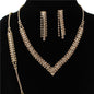 3 PC Rhinestones Necklace Set