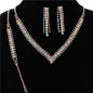 3 PC Rhinestones Necklace Set