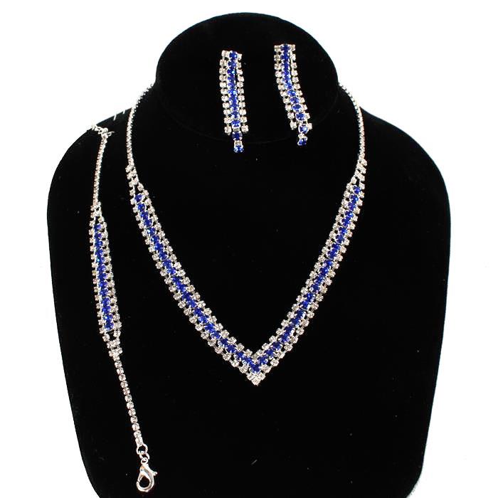 Rhinestones 3 Pcs Necklace Set