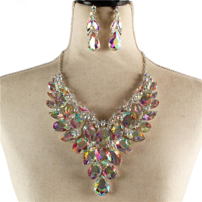 Crystal Evening Necklace Set