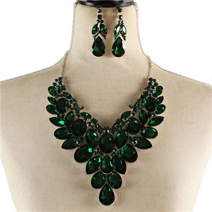 Crystal Evening Necklace Set