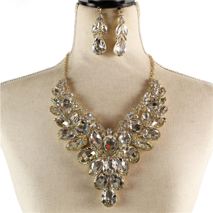 Crystal Evening Necklace Set