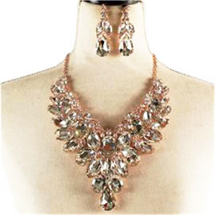 Crystal Evening Necklace Set