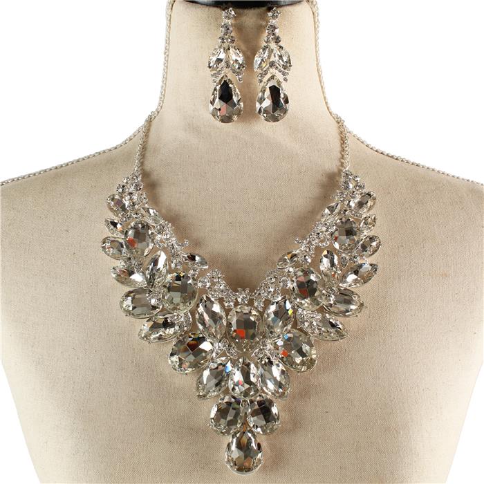 Crystal Evening Necklace Set