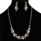 Rhinestones Pearls Necklace Set