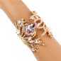 Meatl Crystal Cuff Bangle