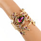 Meatl Crystal Cuff Bangle