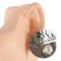 Metal Pearl Clip-On Earring