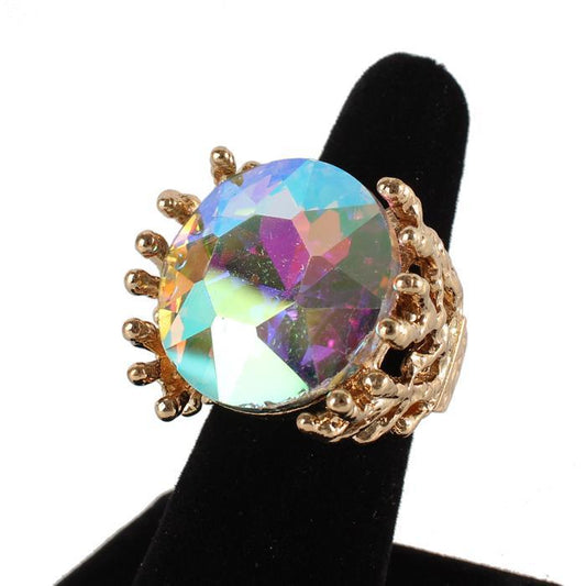 Fashion Crystal Stone Stretch  Ring