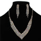 Rhinestones Casting Necklace Set