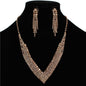 Rhinestones Casting Necklace Set