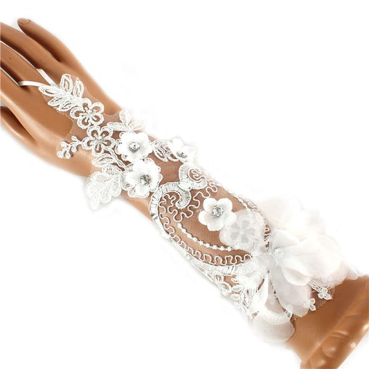 Laces Flower Gloves