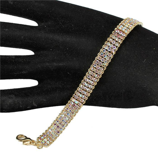 Rhinestones 3 Lines Bracelet