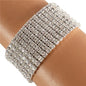 Rhinestone 8 Line Stretch Bracelet