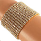 Rhinestone 12 Line Stretch Bracelet