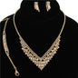 JR Rhinestones 3Pcs Necklace Set